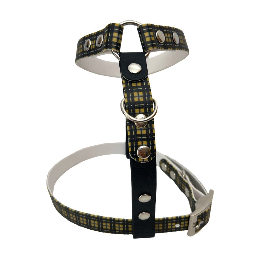 Handmade Cornish Tartan  Biothane Dog Harness - Vegan Leather / Waterproof Biothane-2