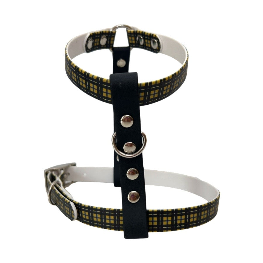 Handmade Cornish Tartan  Biothane Dog Harness - Vegan Leather / Waterproof Biothane-0