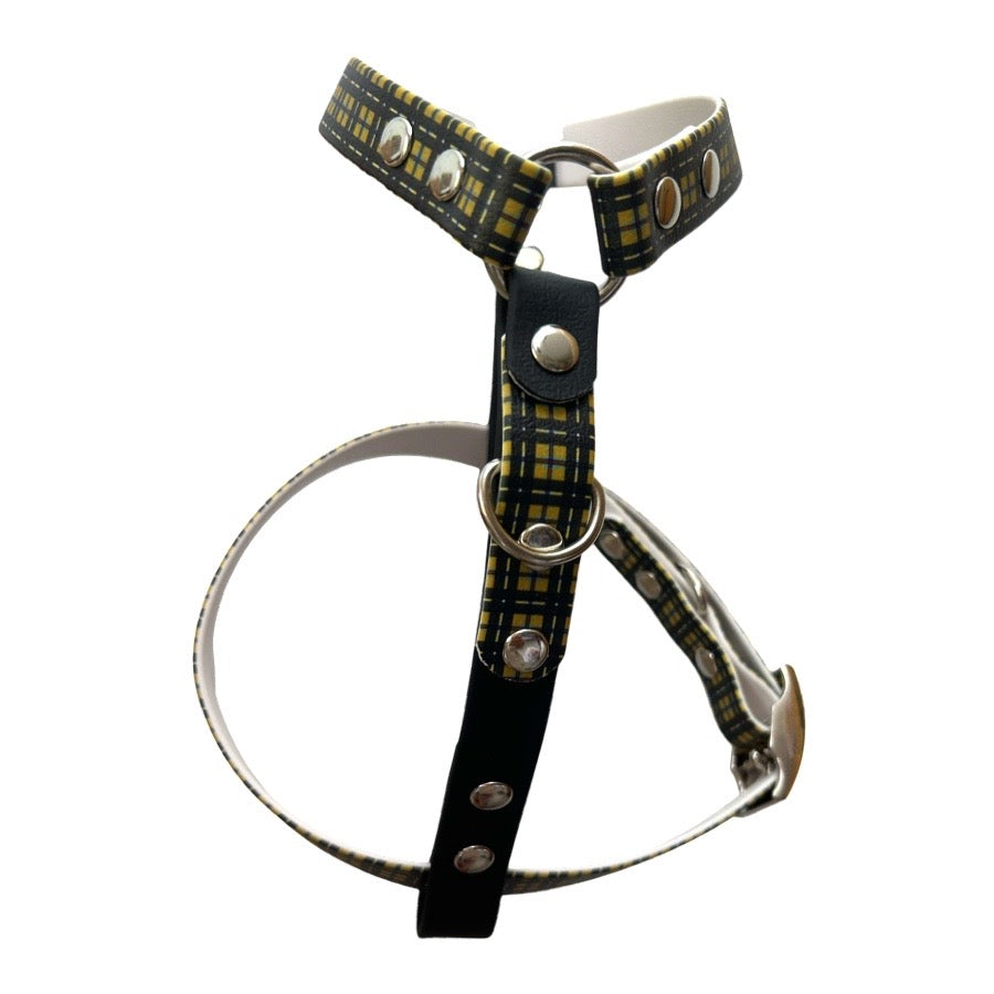 Handmade Cornish Tartan  Biothane Dog Harness - Vegan Leather / Waterproof Biothane-4