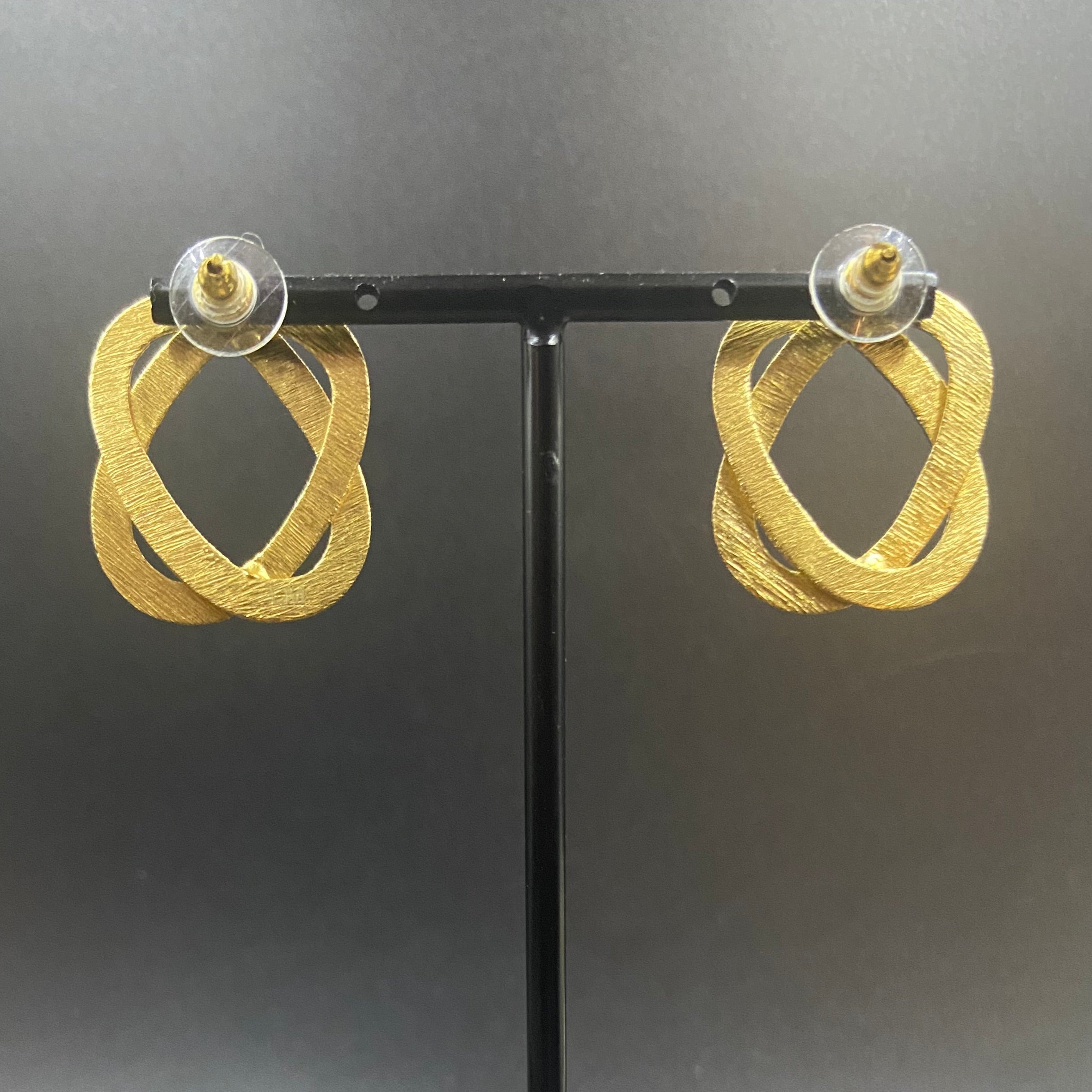 SATURNE gold-plated earrings - Designed with character-4