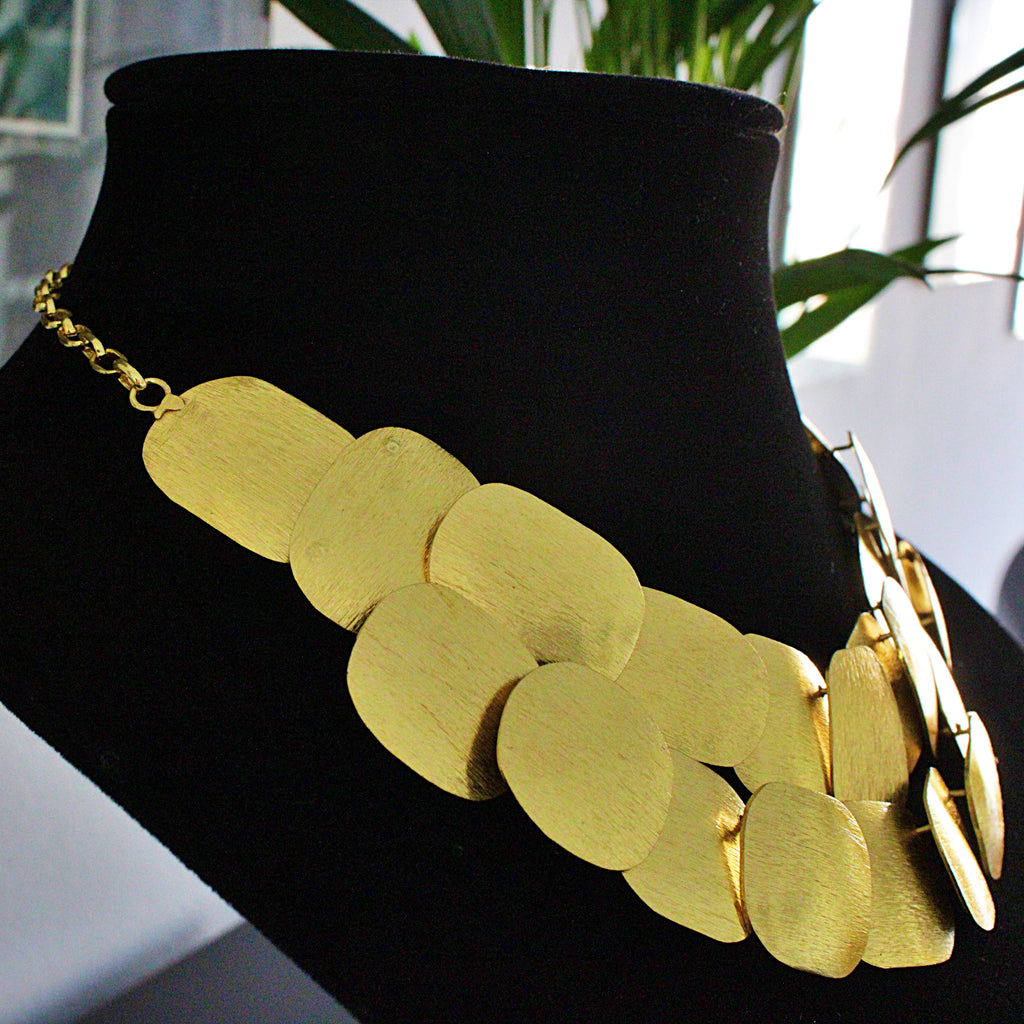 Collar CLEO bañado en oro - Diseño con carácter-1