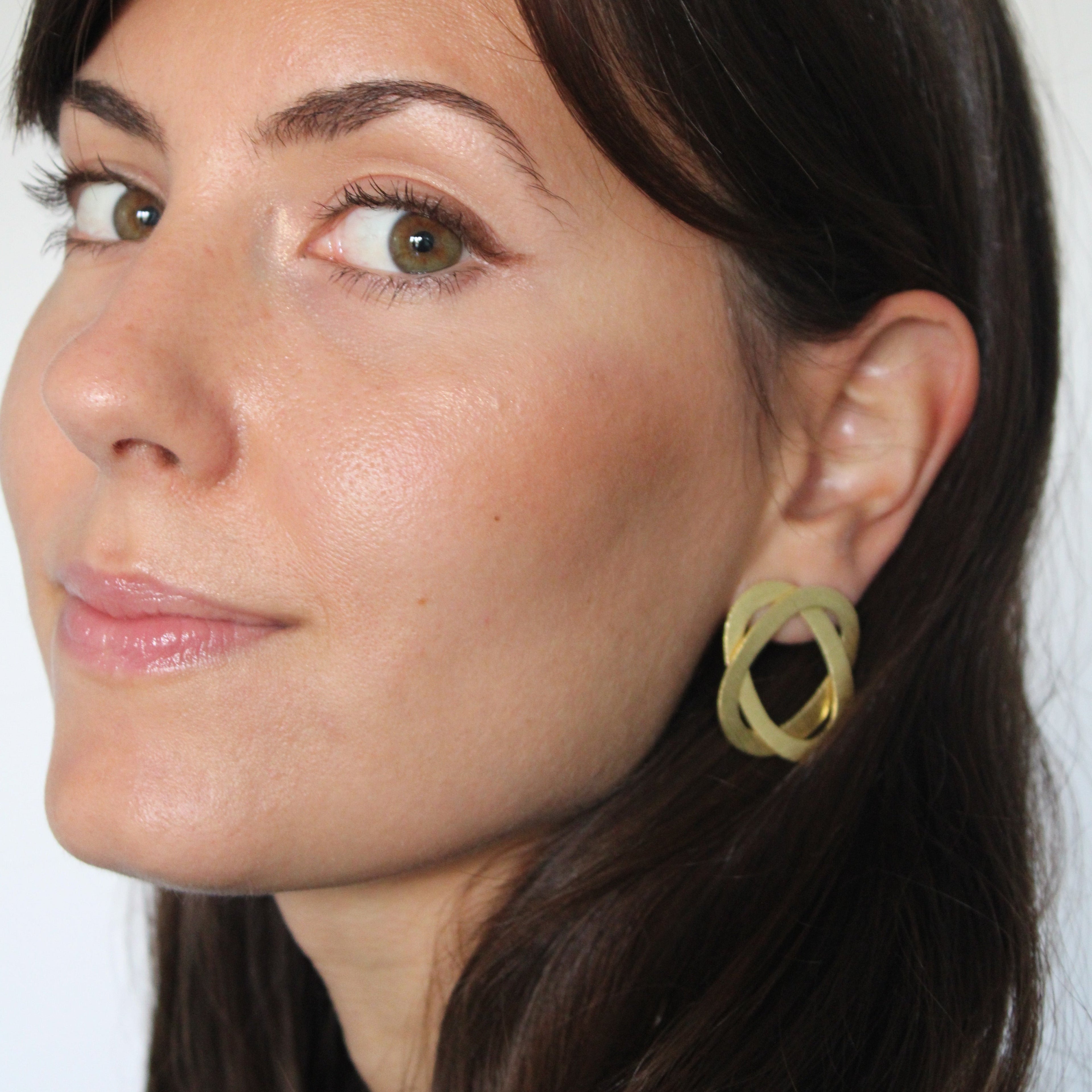 SATURNE gold-plated earrings - Designed with character-3