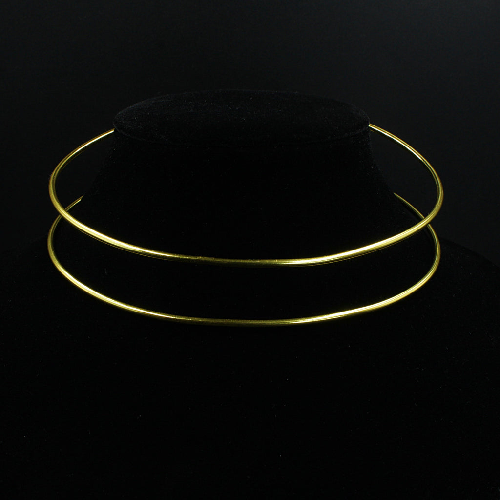 Gold plated DOUBLE choker-0