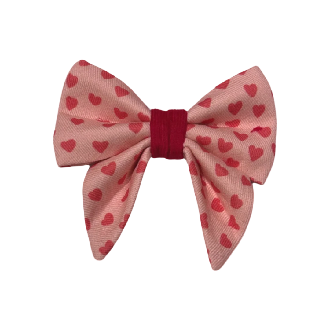 Sweet Heart Love - Handmade Dog Sailer Bow Tie - Small-0